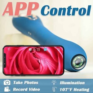 Camera Dildo Vibration & Heating Bendable Design