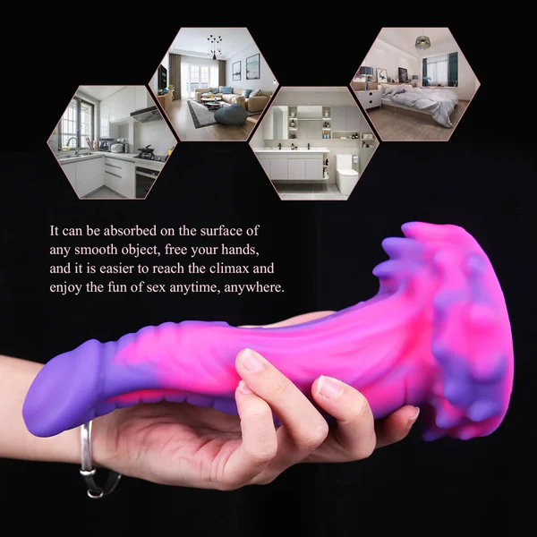 Cosmic Fang Silicone Dragon Dildo 8.2 Inches