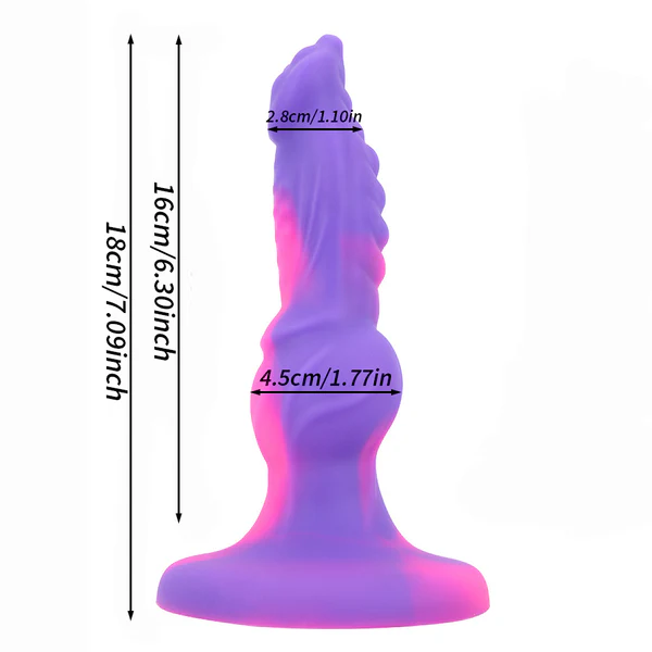 Cosmic Hound Silicone Anal Dildo 7 Inches