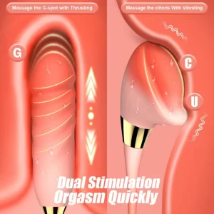 Dual G-Spot Clitoris Stimulating Vibrator