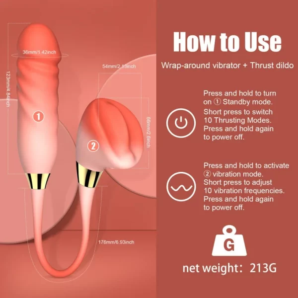Dual G-Spot Clitoris Stimulating Vibrator
