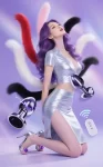 Electro Shock Butt Plug With Tail 3 Sizes