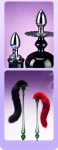 Electro Shock Butt Plug With Tail 3 Sizes