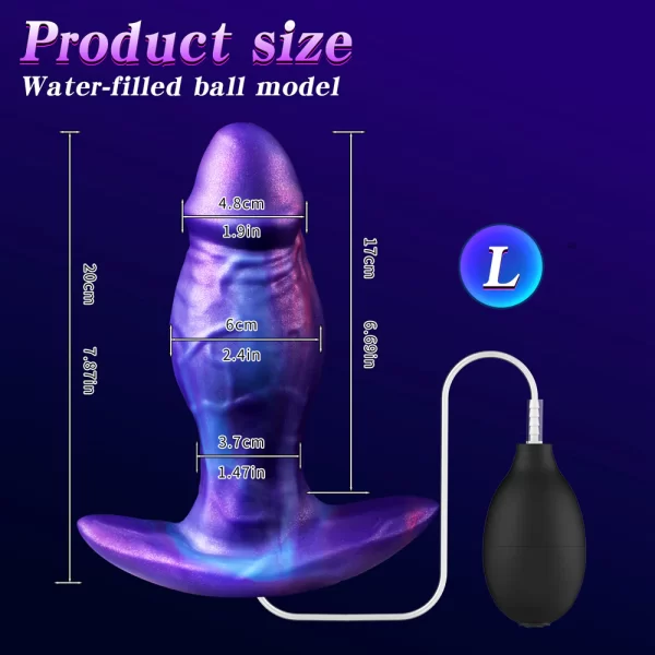 Galaxy - Large Squirting Butt Plug 3 Sizes