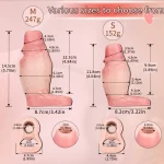 Girthy Cock Sleeve Realistic 5.7 Inches