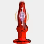 Hell Wolf Thrusting and Vibrating Silicone Dildo 8.26 Inches