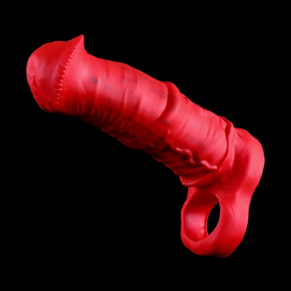 Horsecock Sheath for Penis Blood-red 3 Sizes
