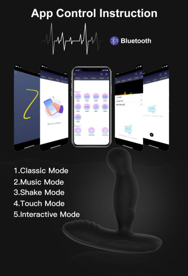 Long Distance Prostate Massager With 360° Rotating