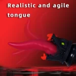 Monster Tongue Dildo Blood-Red 8.7 Inches