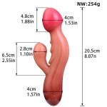 Mushroom Head Dildo Handheld Vibration 8 Inches