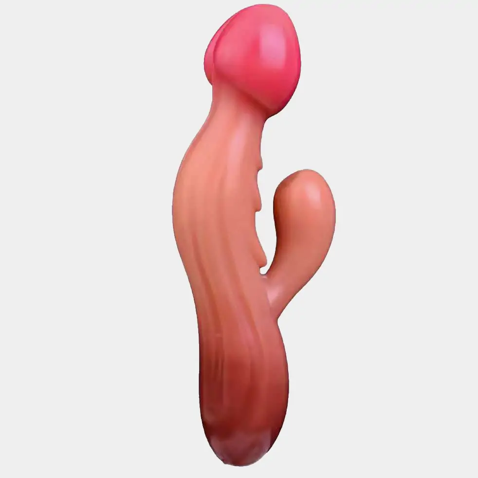 Mushroom Head Dildo Handheld Vibration 8 Inches