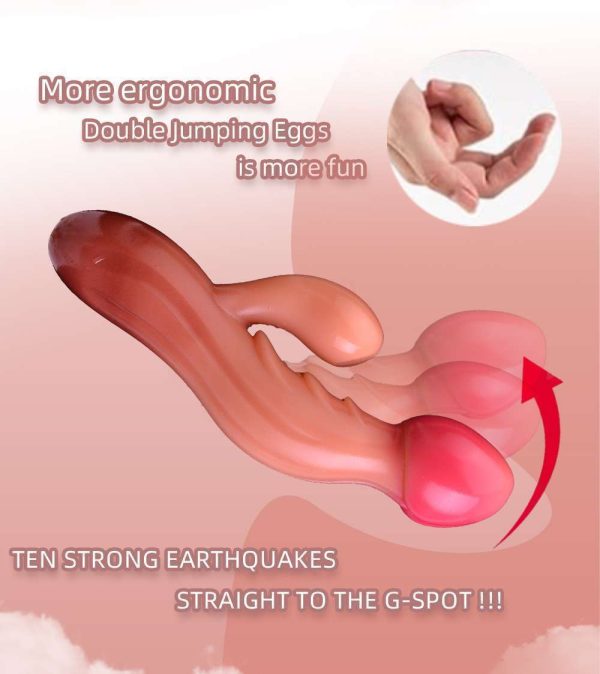 Mushroom Head Dildo Handheld Vibration 8 Inches