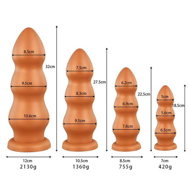Nuke Dildo 4 Sizes Liquid Silicone