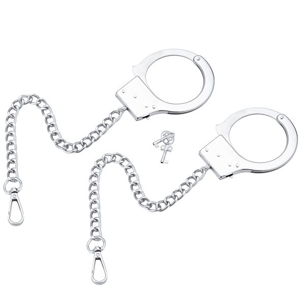 Plug Bondage With Handcuffs Metal Design