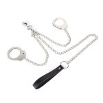 Plug Bondage With Handcuffs Metal Design