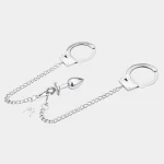 Plug Bondage With Handcuffs Metal Design
