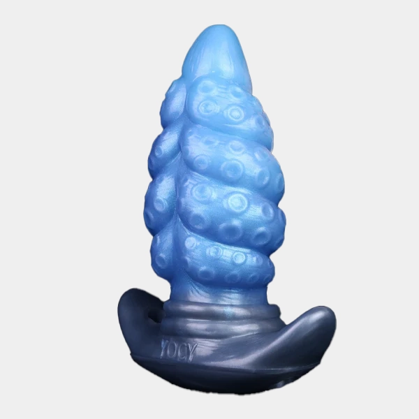 Octopus Butt Plug Fantasy Silicone Design With Strap