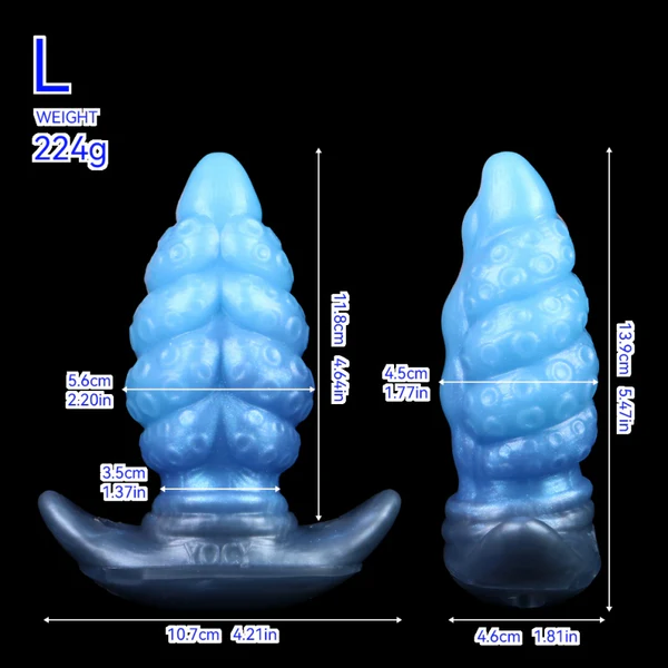 Octopus Butt Plug Fantasy Silicone Design With Strap
