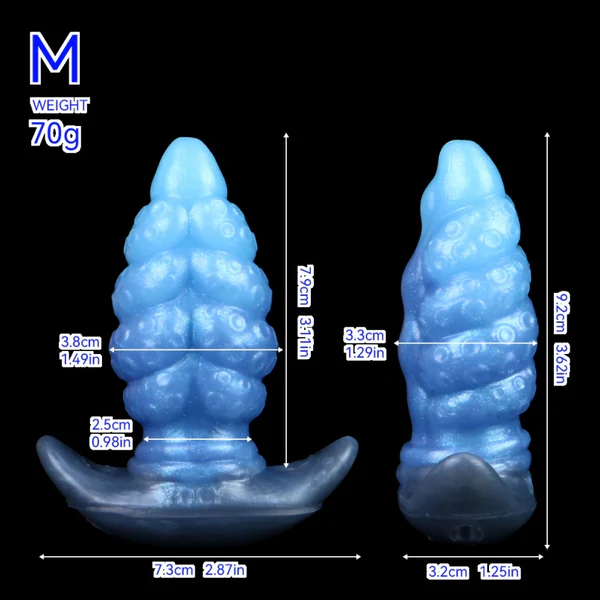 Octopus Butt Plug Fantasy Silicone Design With Strap