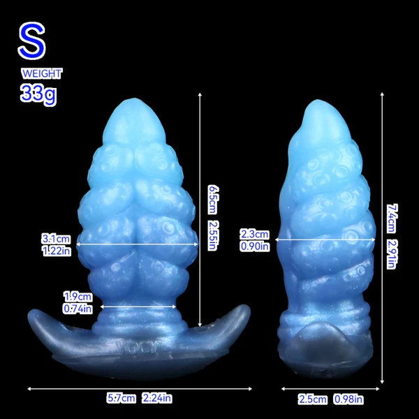 Octopus Butt Plug Fantasy Silicone Design With Strap