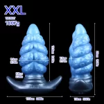 Octopus Butt Plug Fantasy Silicone Design With Strap