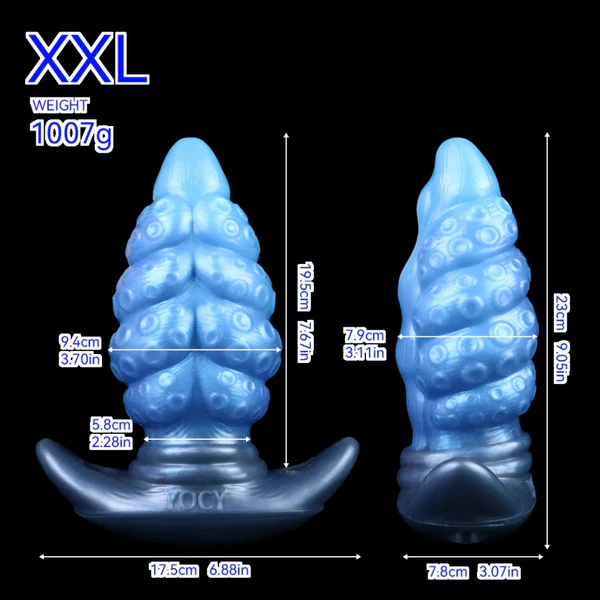 Octopus Butt Plug Fantasy Silicone Design With Strap