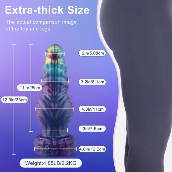 Poison Dragon Spiral Huge Dildo 13 Inches