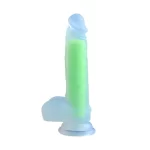 Rainbow Colored Dildo Dual Density With Liquid Silicone