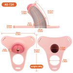 Short Chasity Cage Realistic Strap On 4 Inches
