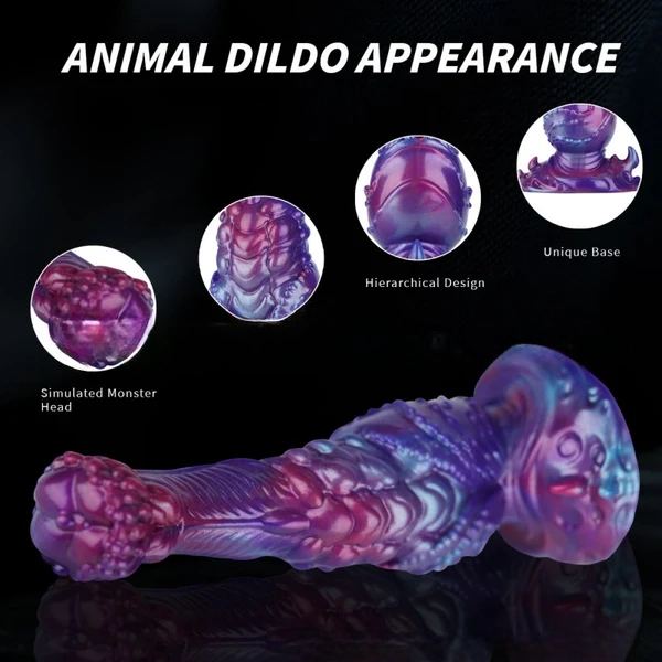 Skeleton Horse - Vibrant Color Dildo 8.8 Inches