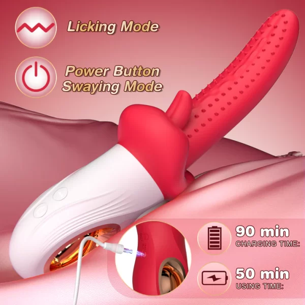 Spiked Tongue Vibrator for G-Spot & Clit