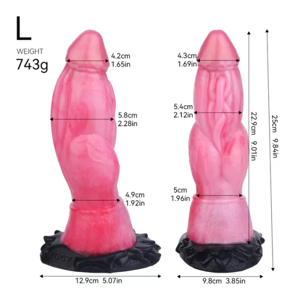 Werewolf Dildo Premium Silicone 3 Sizes