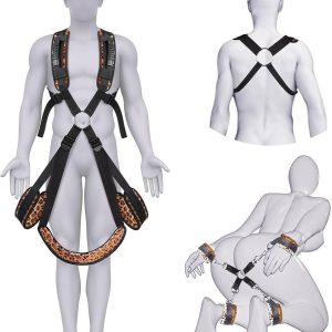 Leopard Print Bondage Gear Adjustable Design