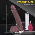 BBC Ejaculating Dildo 11 Inch Dual-Density Design