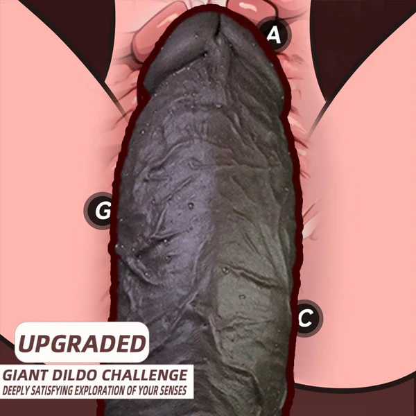 Big Black Realistic Dildo Huge Design 13 Inches