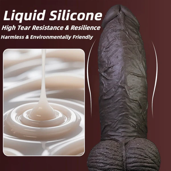 Big Black Realistic Dildo Huge Design 13 Inches
