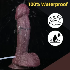 Circumcised Dildo Huge Black 9.7 Inches