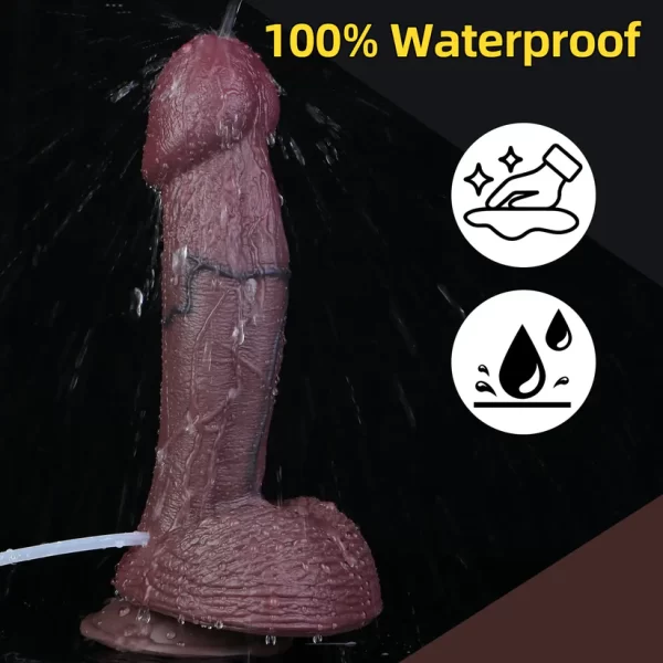Circumcised Dildo Huge Black 9.7 Inches