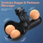 Cock Ring Around Testicles 3-In-1 Vibration