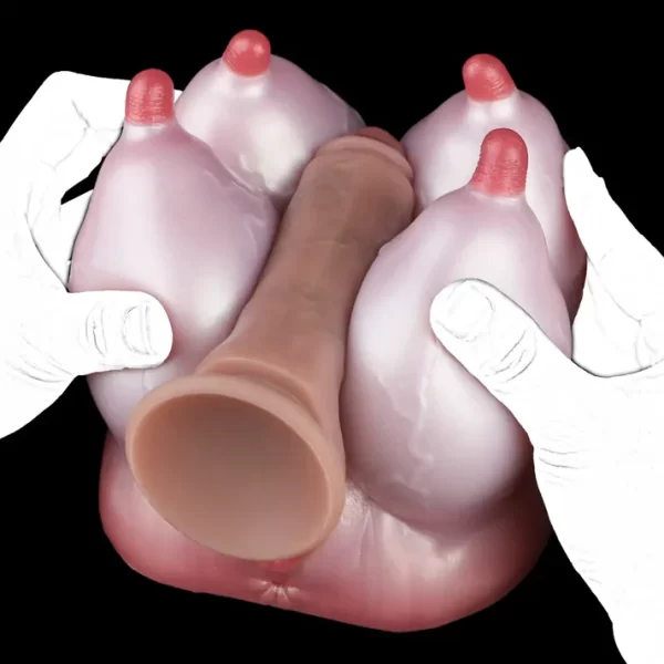 Cow Pussy Sucking Breast Stroker