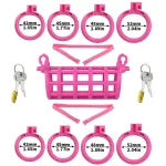Double End Chastity Cage With Adjustable Rings