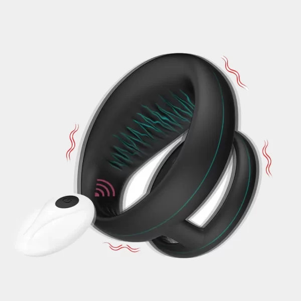 Dual Loop Vibrating Cock Ring With Remote Control