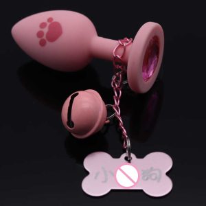 Hello Kitty Silicone Butt Plug With Custom Sign