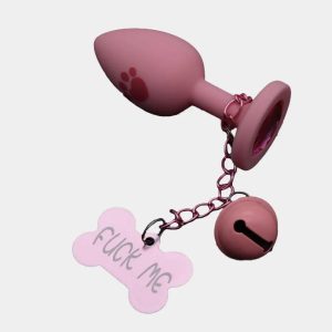 Hello Kitty Silicone Butt Plug With Custom Sign