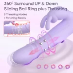 Lilac Rabbit G Rabbit Vibrator With Rotating Beads Gen 2