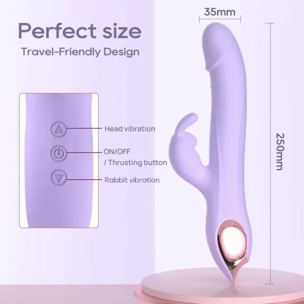 Lilac Rabbit G Rabbit Vibrator With Rotating Beads Gen 2