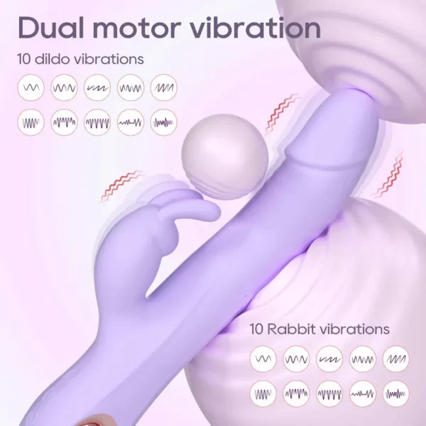 Lilac Rabbit G Rabbit Vibrator With Rotating Beads Gen 2