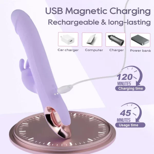 Lilac Rabbit G Rabbit Vibrator With Rotating Beads Gen 2