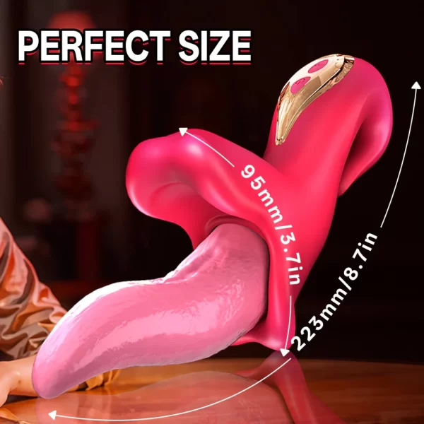 New Upgrade Rose Tongue Vibrator Premium Liquid Silicone