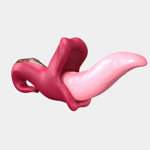 New Upgrade Rose Tongue Vibrator Premium Liquid Silicone